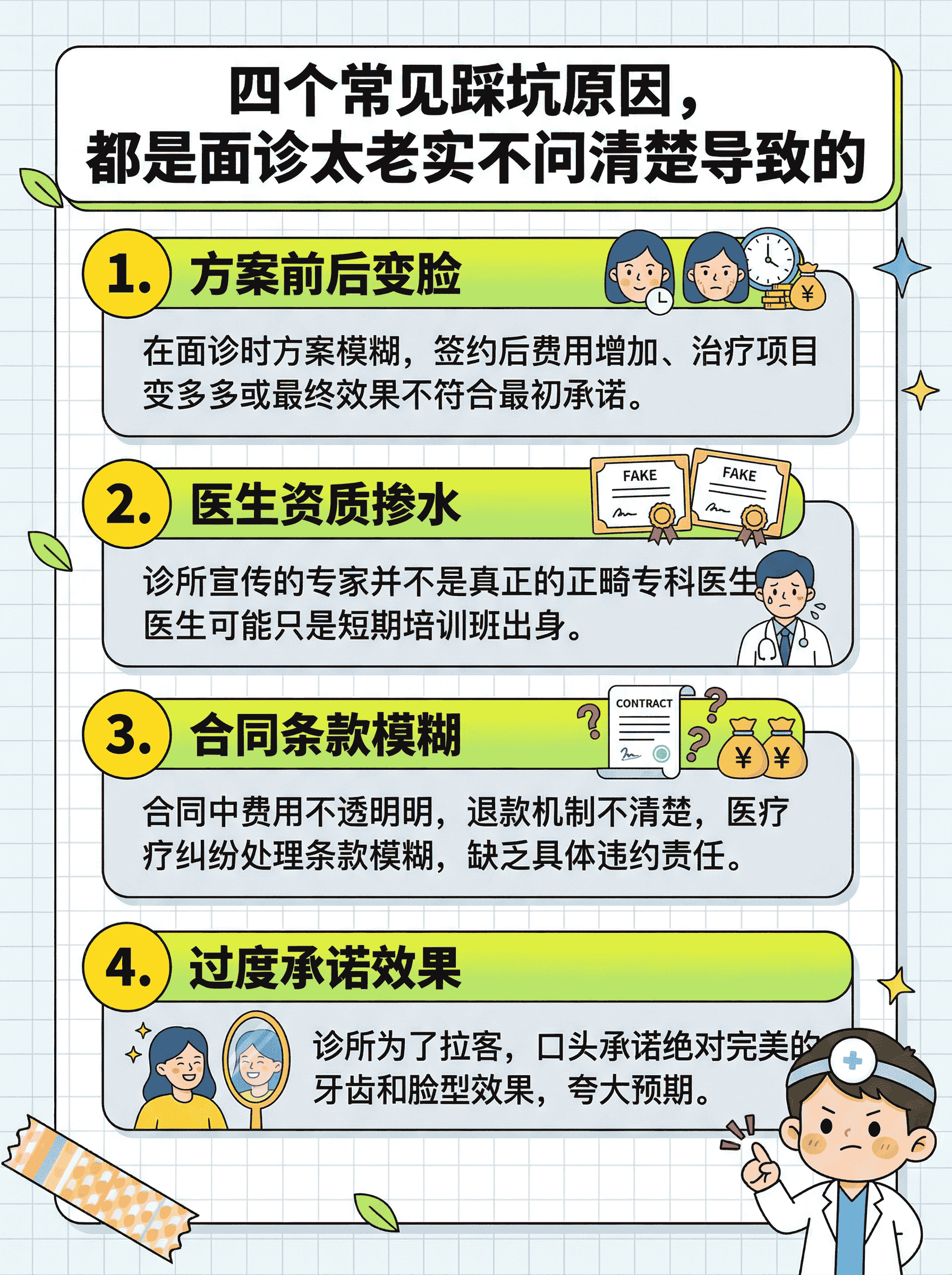 牙医揭秘：牙齿矫正踩坑的人都是面诊太老实😱案例图片 2