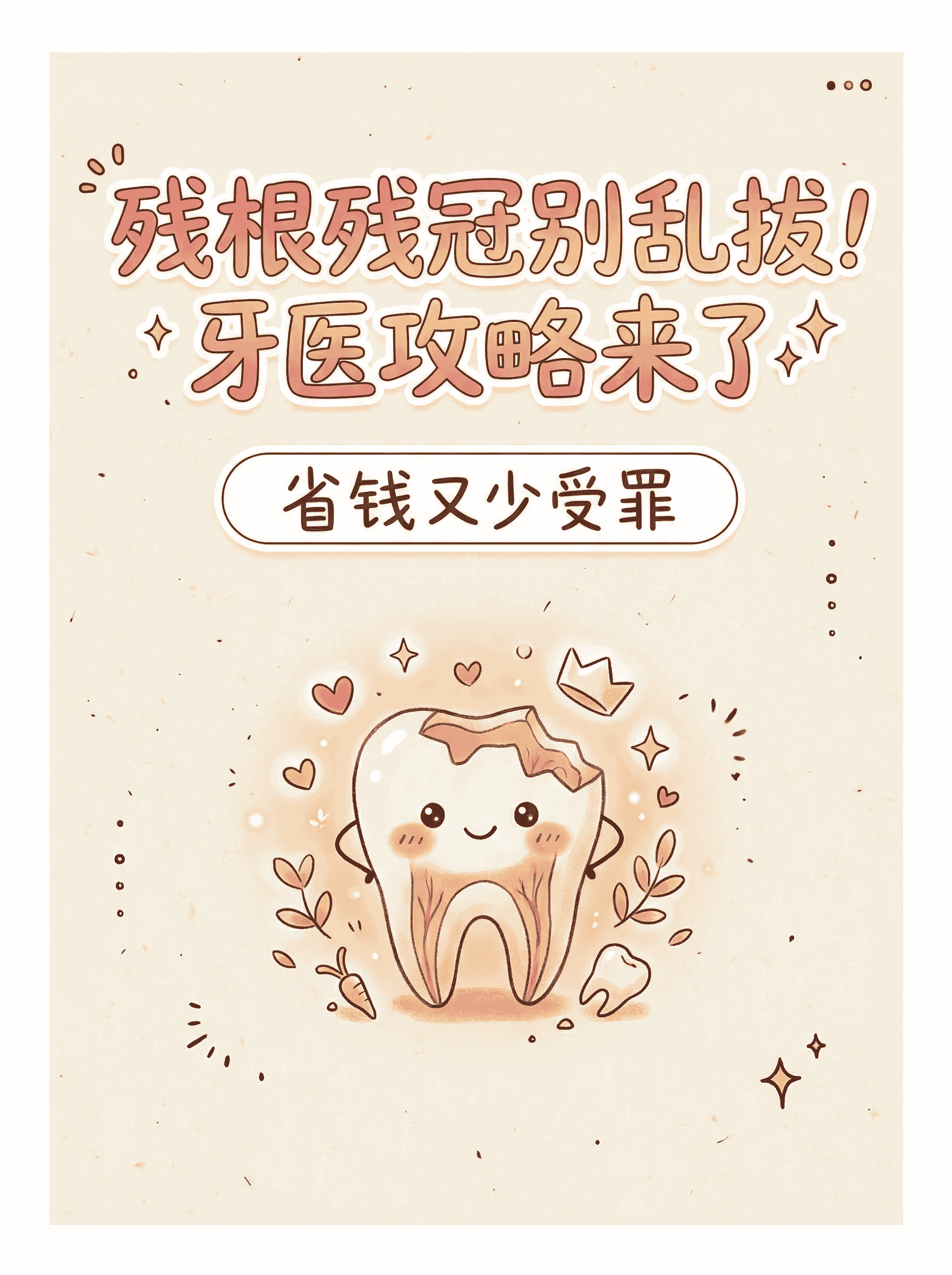 残根残冠别乱拔！牙医攻略来了