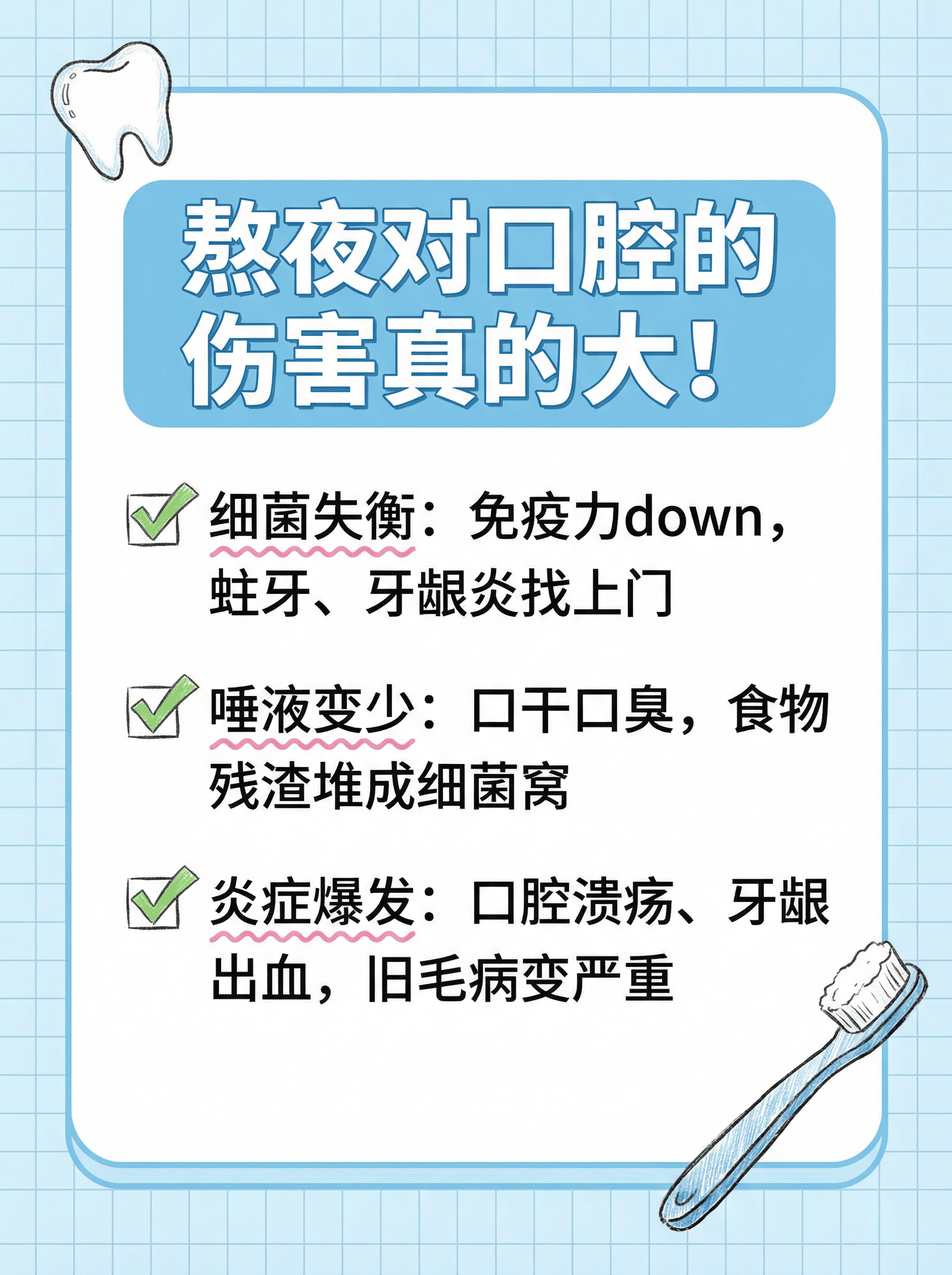 熬夜党必看！口腔急救指南来了✨案例图片 2