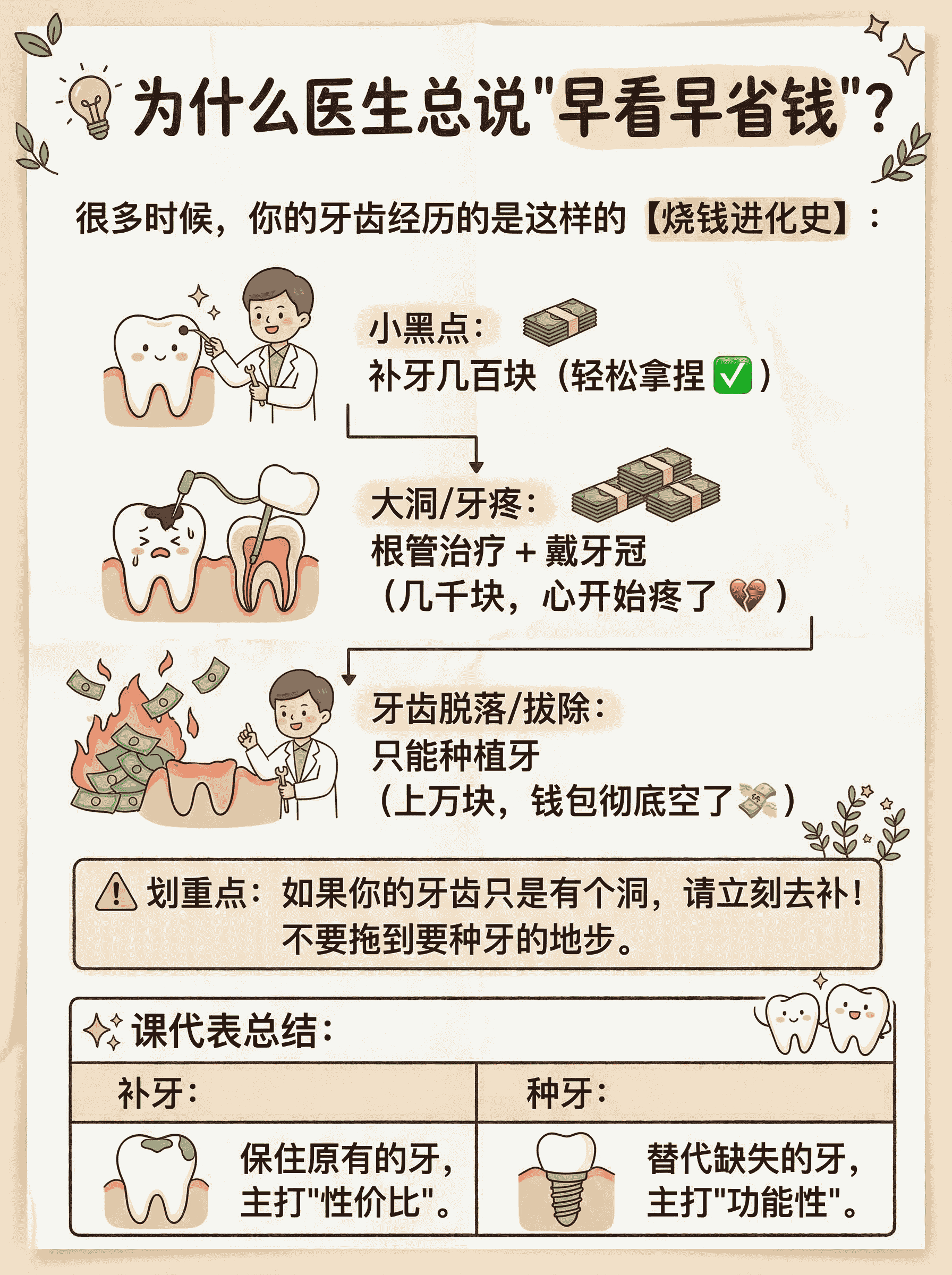 补牙vs种牙！血泪省钱教训案例图片 3