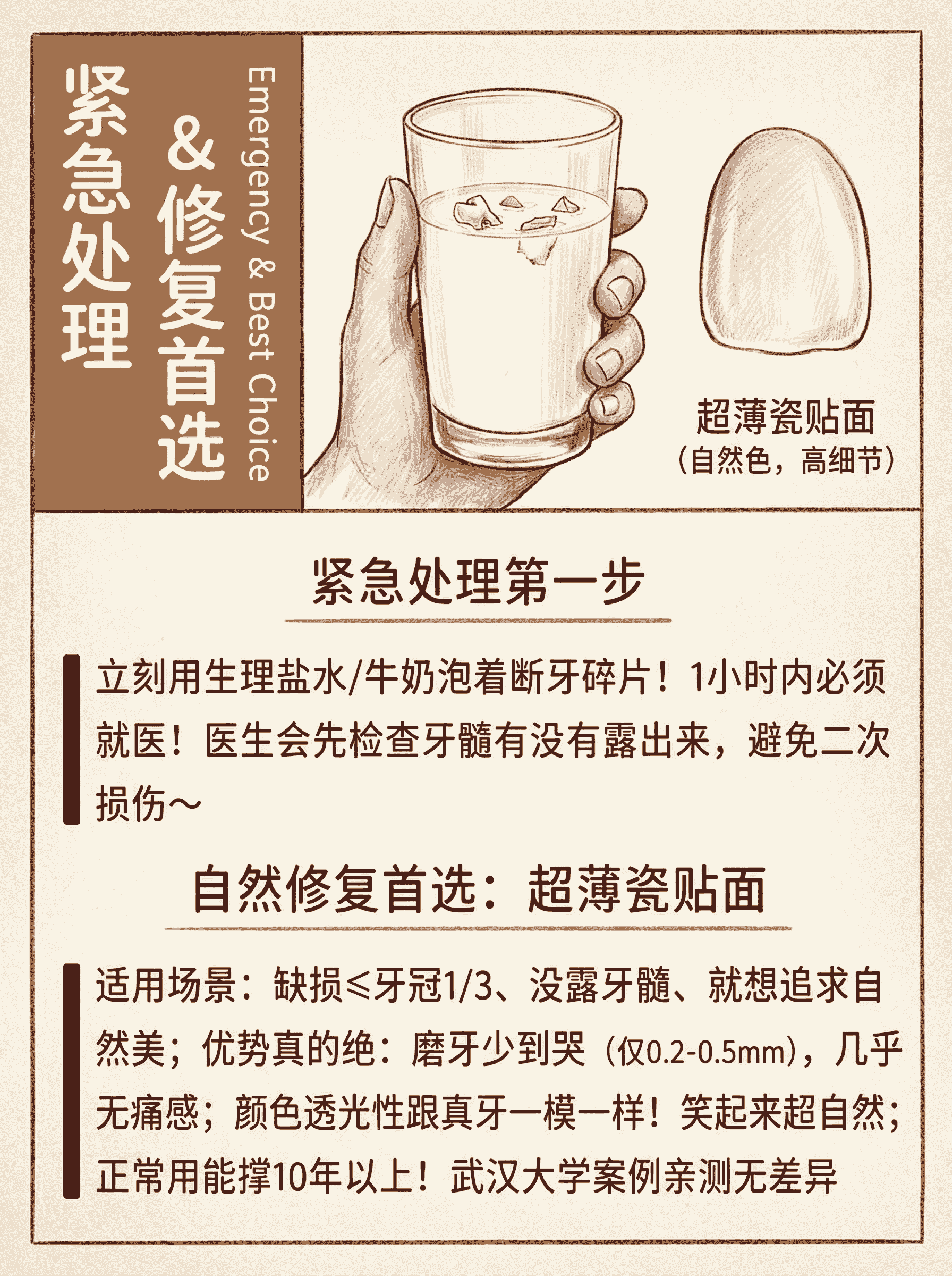 门牙磕掉一小块怎么修复最自然案例图片 2