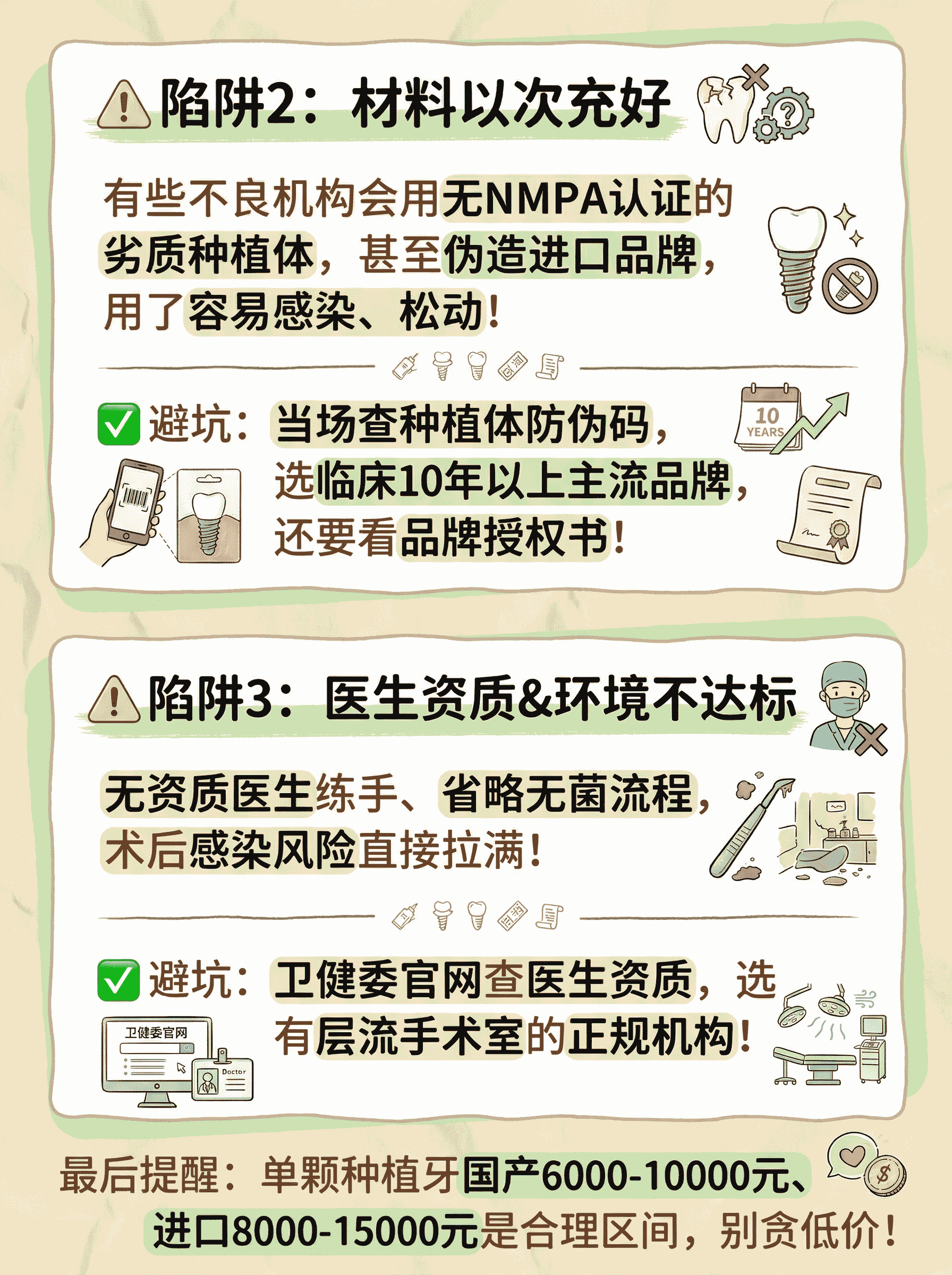 种植牙避坑！3大陷阱要警惕案例图片 3
