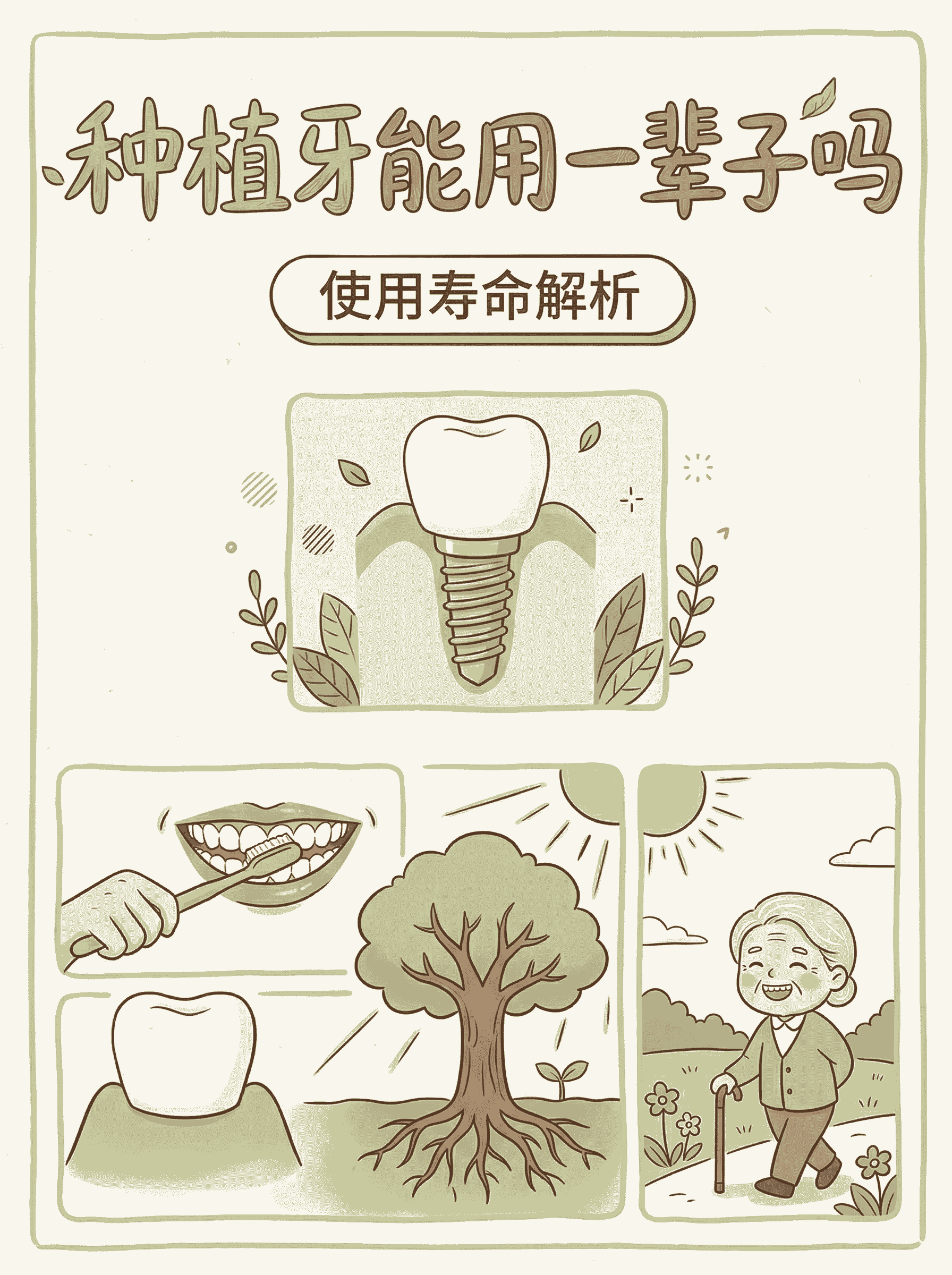 种植牙能用一辈子吗？使用寿命全解析