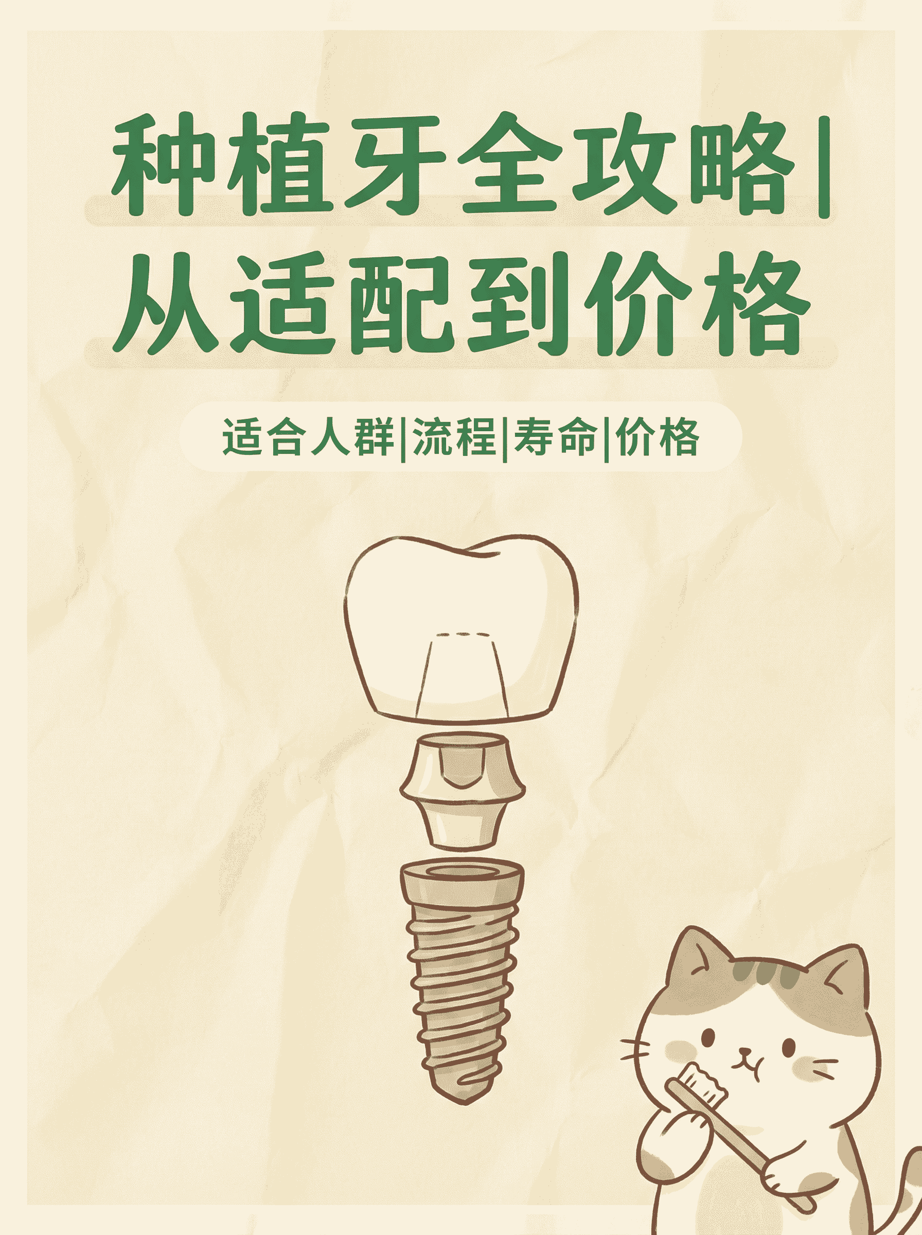 哪些人能种牙？种植牙过程+寿命+集采价格