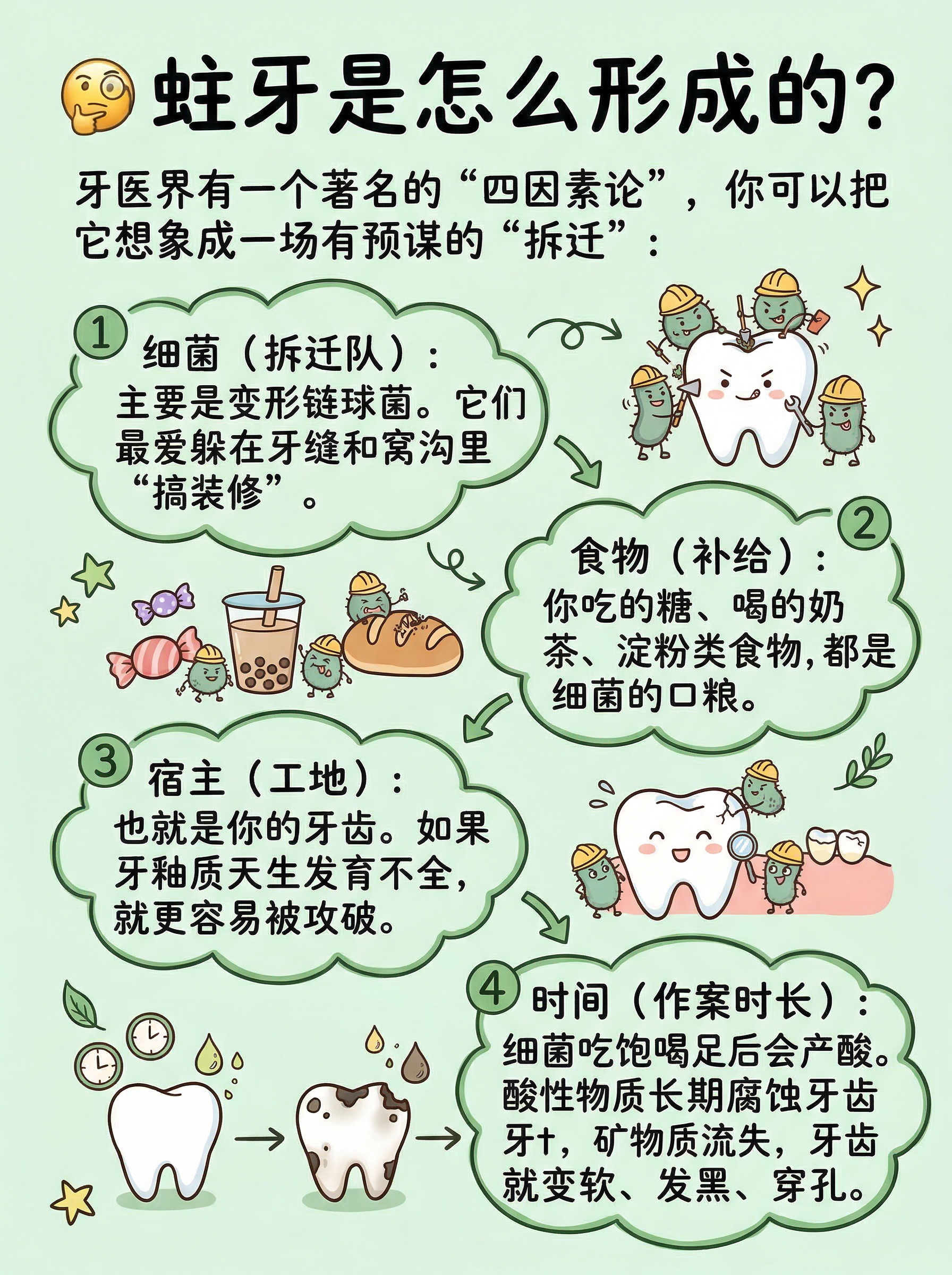 蛀牙到哪一步要抽神经？一图看懂龋齿的&ldquo;进化&rdquo;过程案例图片 3