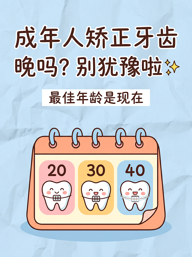 成年人矫正牙齿晚吗？别犹豫啦✨