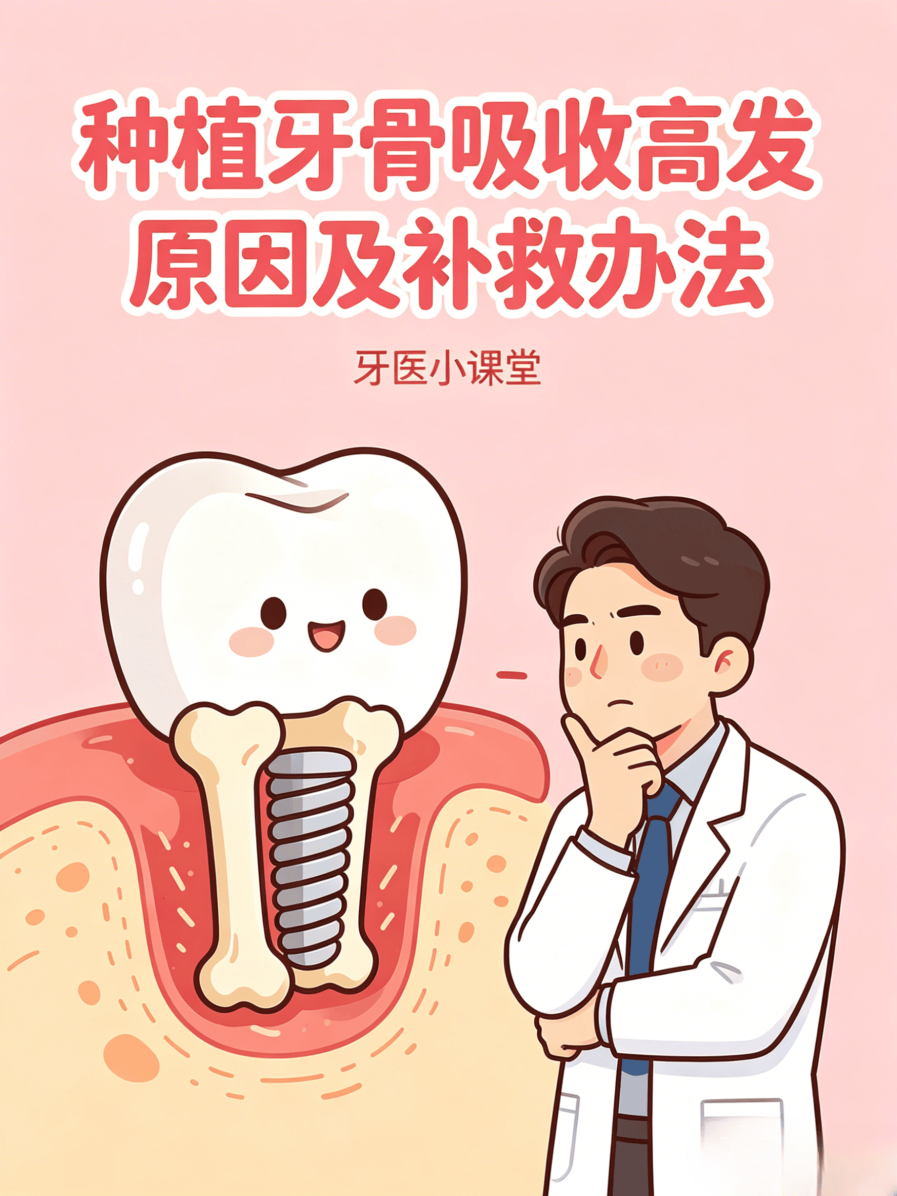 种植牙骨吸收高发原因及补救办法 😱