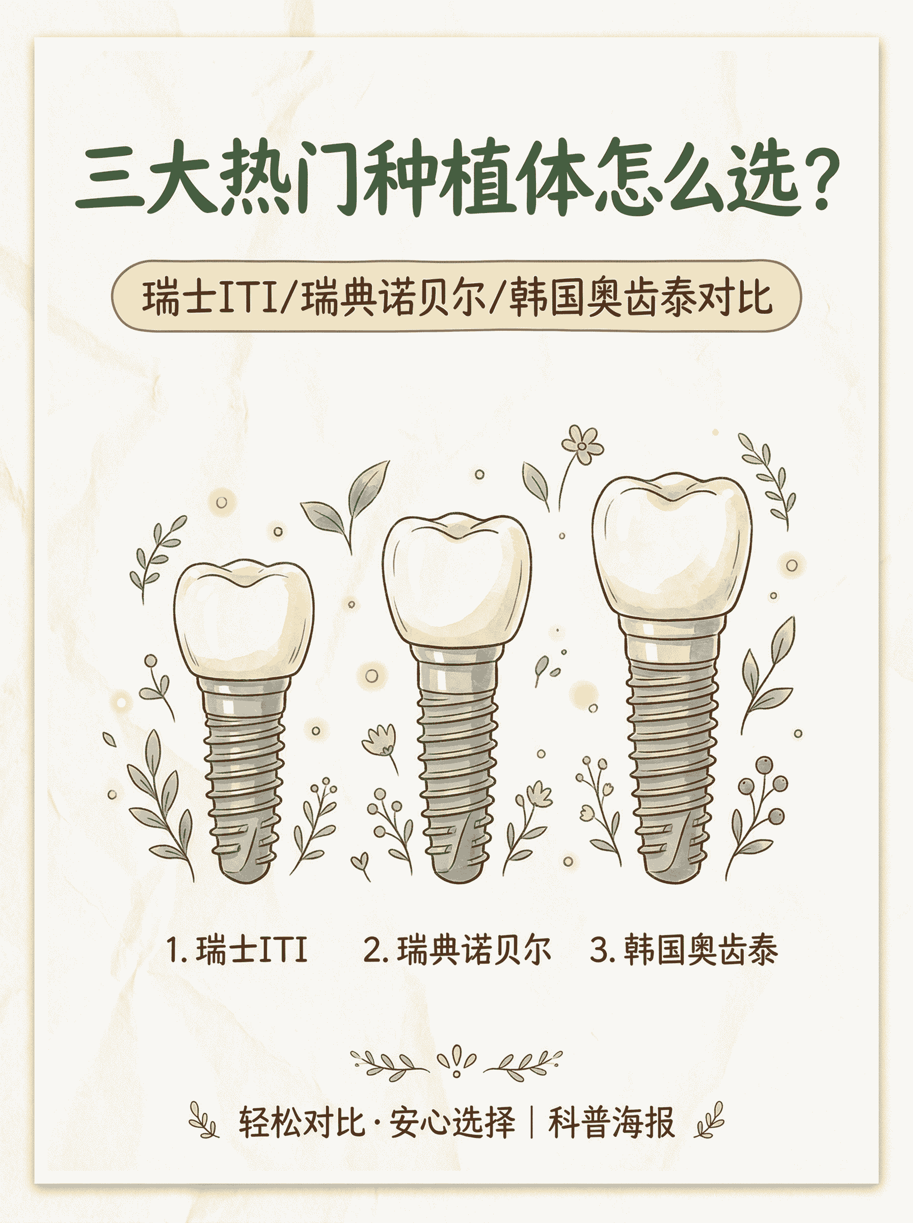 瑞士ITI、瑞典诺贝尔、韩国奥齿泰怎么选？😂案例图片 1