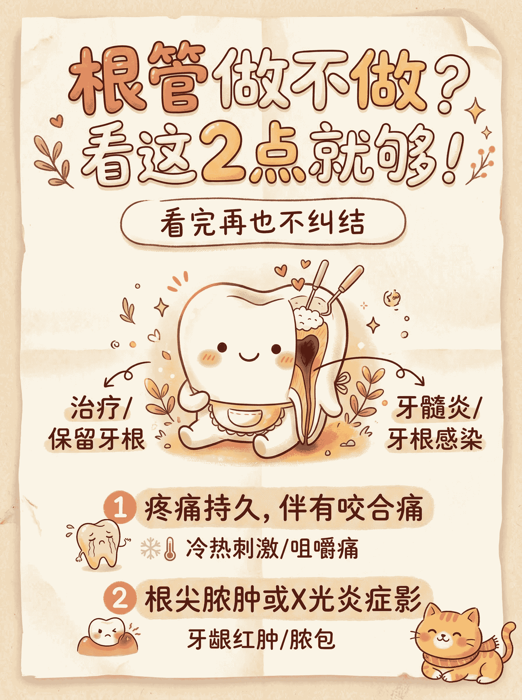 根管做不做？看这2点就够！