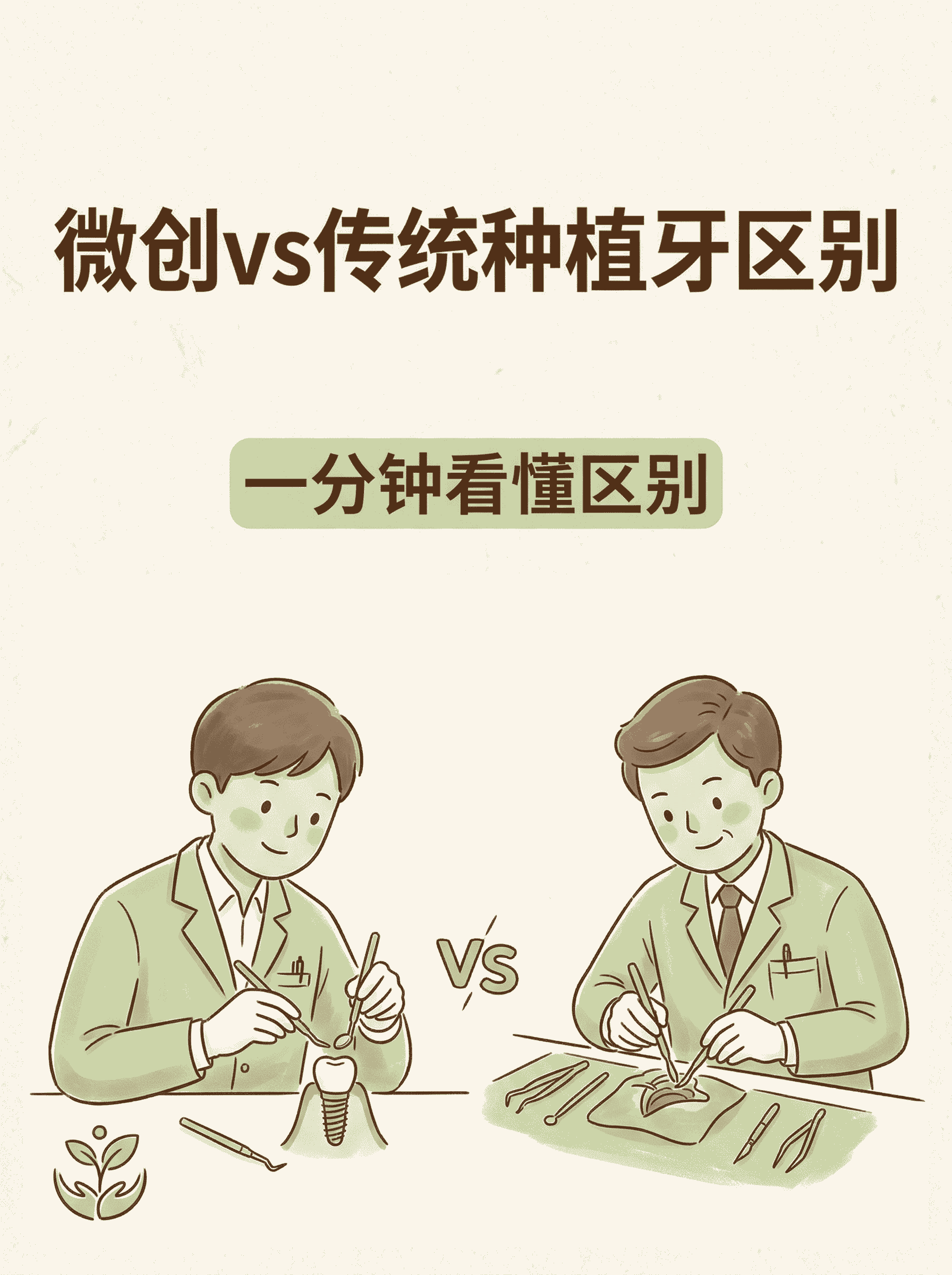 微创vs传统种植牙区别