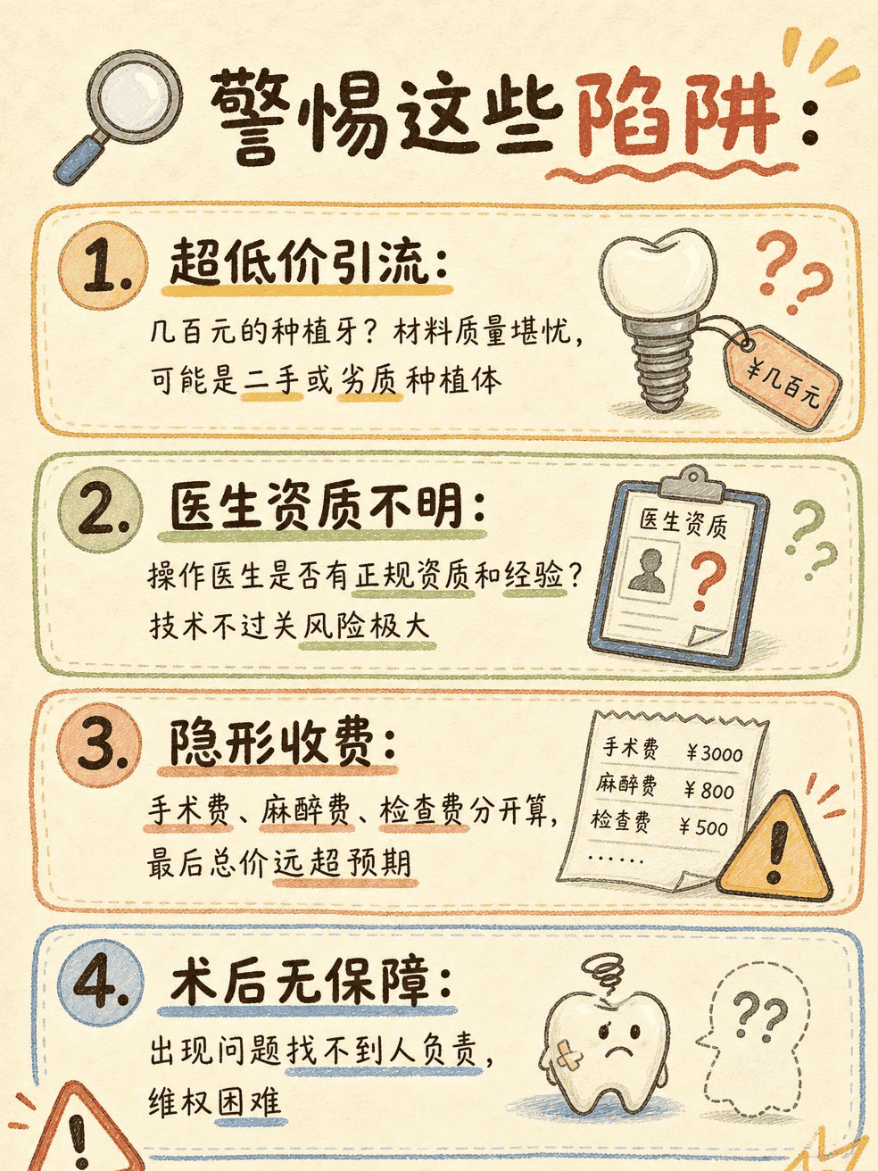 打算做种植牙的朋友一定要擦亮眼睛，别被低价宣传冲昏头脑案例图片 3