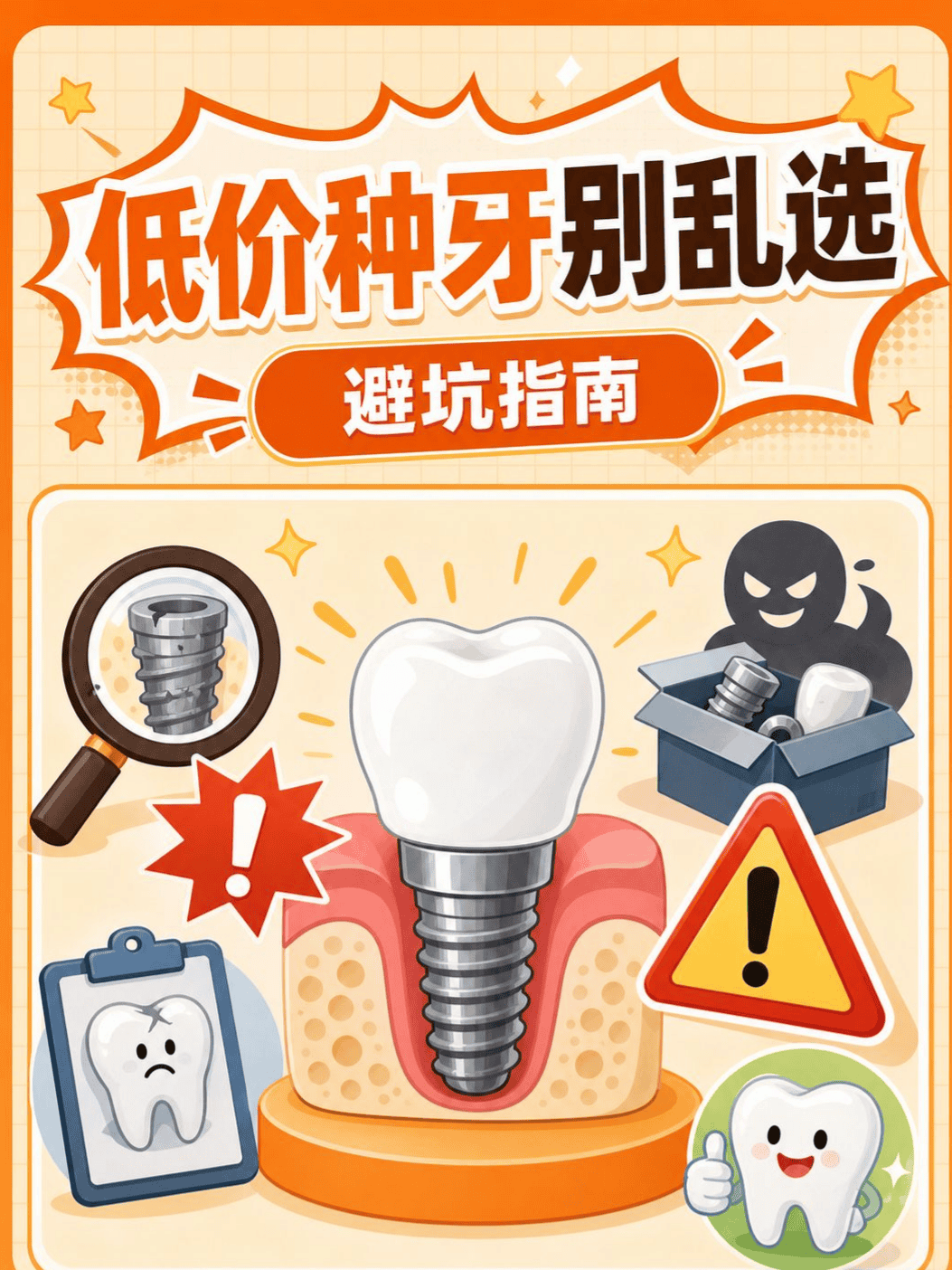 低价种牙别乱选⚠️这些坑要避开案例图片 1