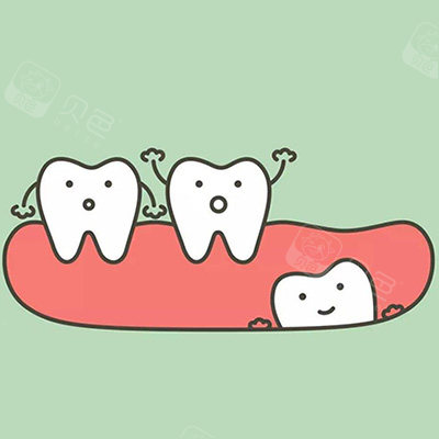 智齿拔牙卡通图展示