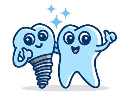 上海维佳康口腔种植牙卡通示意图