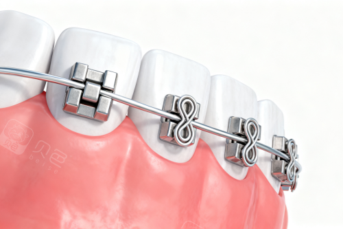 金属自锁矫正器卡通图