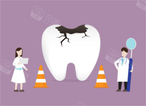 牙齿破损示意图