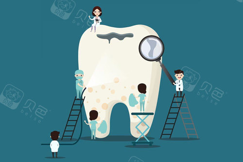 一颗牙齿卡通图