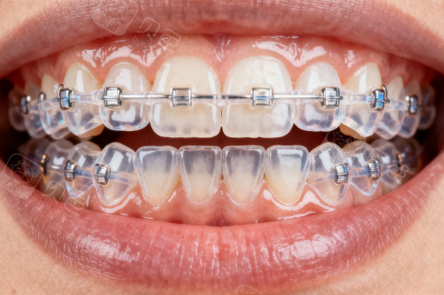 半隐形陶瓷矫正器图片展示