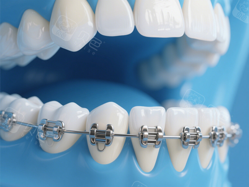 牙齿矫正示意图