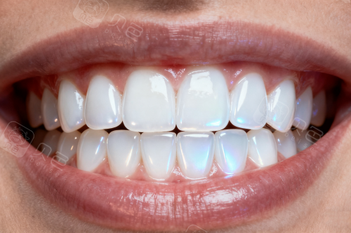 整洁健康牙齿卡通图