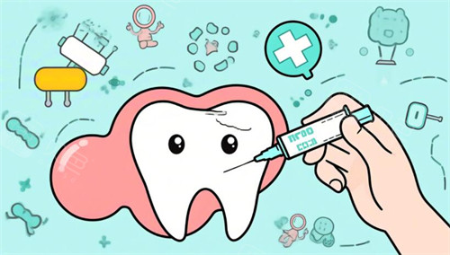 儿童牙齿涂氟照片